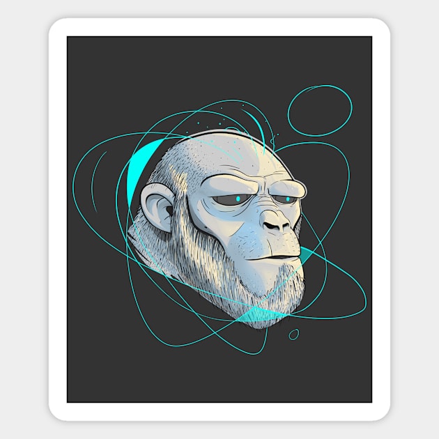 Ape Introspection Magnet by Skeware